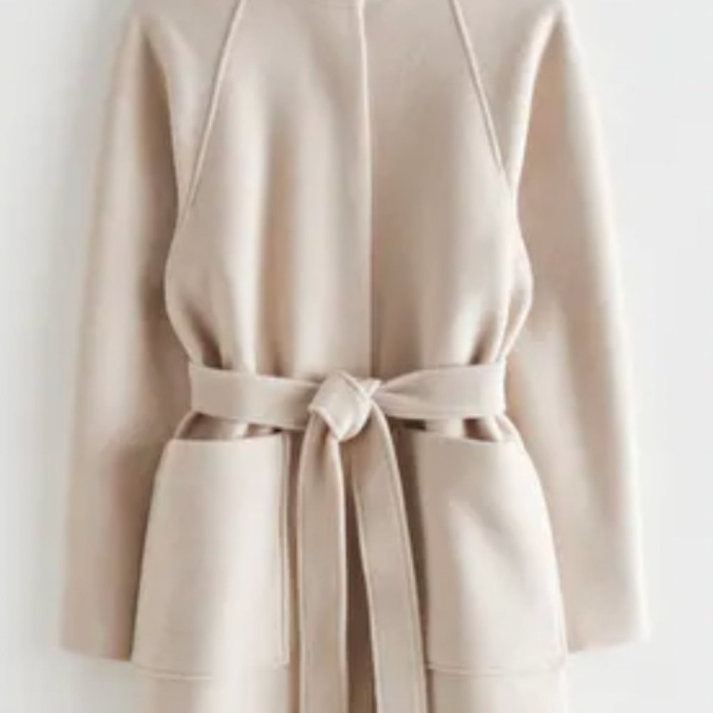 & Other Stories Relaxed Belted Wool Coat